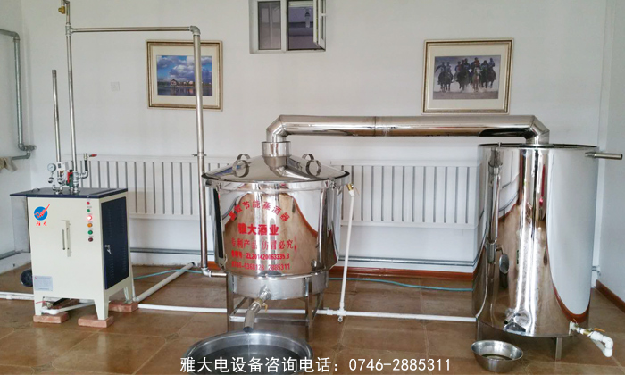 雅大酒業200斤電加熱蒸酒設備