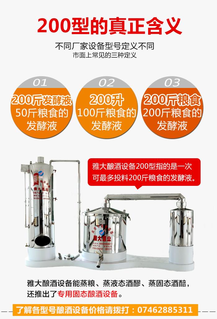 怎樣判斷一款糧食釀酒設備的價格到底貴不貴？99%的人都被騙了!-01 200型對比